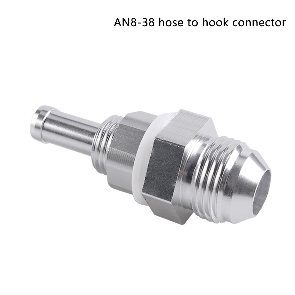 8AN 8AN Male Flare Bulkhead To 3/8 Hose Barb Fuel Tank Fitting 8AN Q