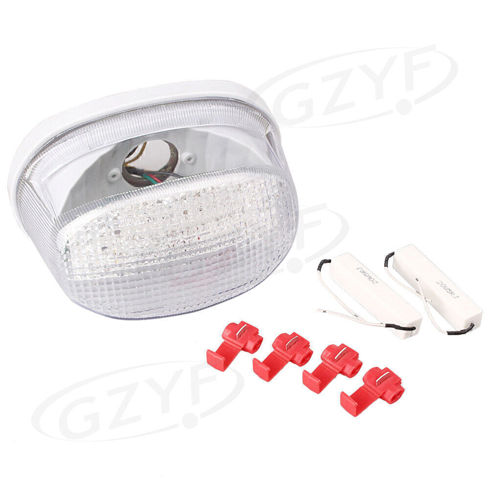 for Suzuki Boulevard M50 Marauder Clear LED Tail Light Rear Brake Stop Lamp