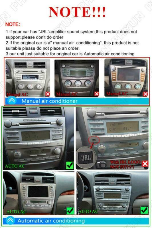Vertical screen compatible with Android 10.1 for Camry 2006-2011 car stereo radio with GPS 9.7-inch screen. n