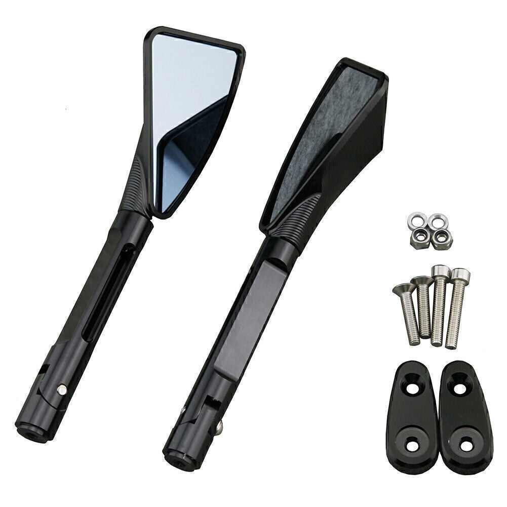 Pair CNC Aluminum Pair Rear Side Mirrors for YAMAHA 99-03 R6 2000-2001 R1 Black Q