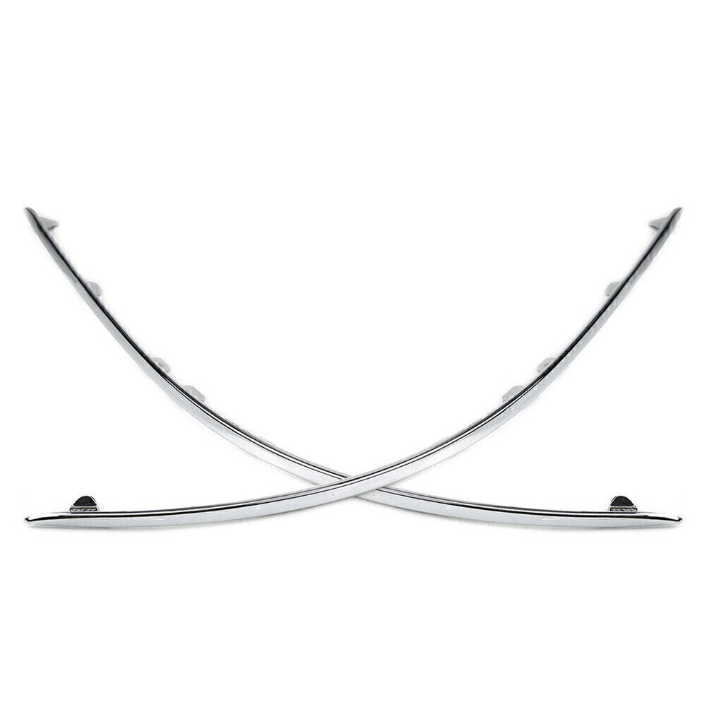 Avantgarde Front Bumper Chrome Trim LH+ RH Fit for Mercedes C-Class W204 2007-2010