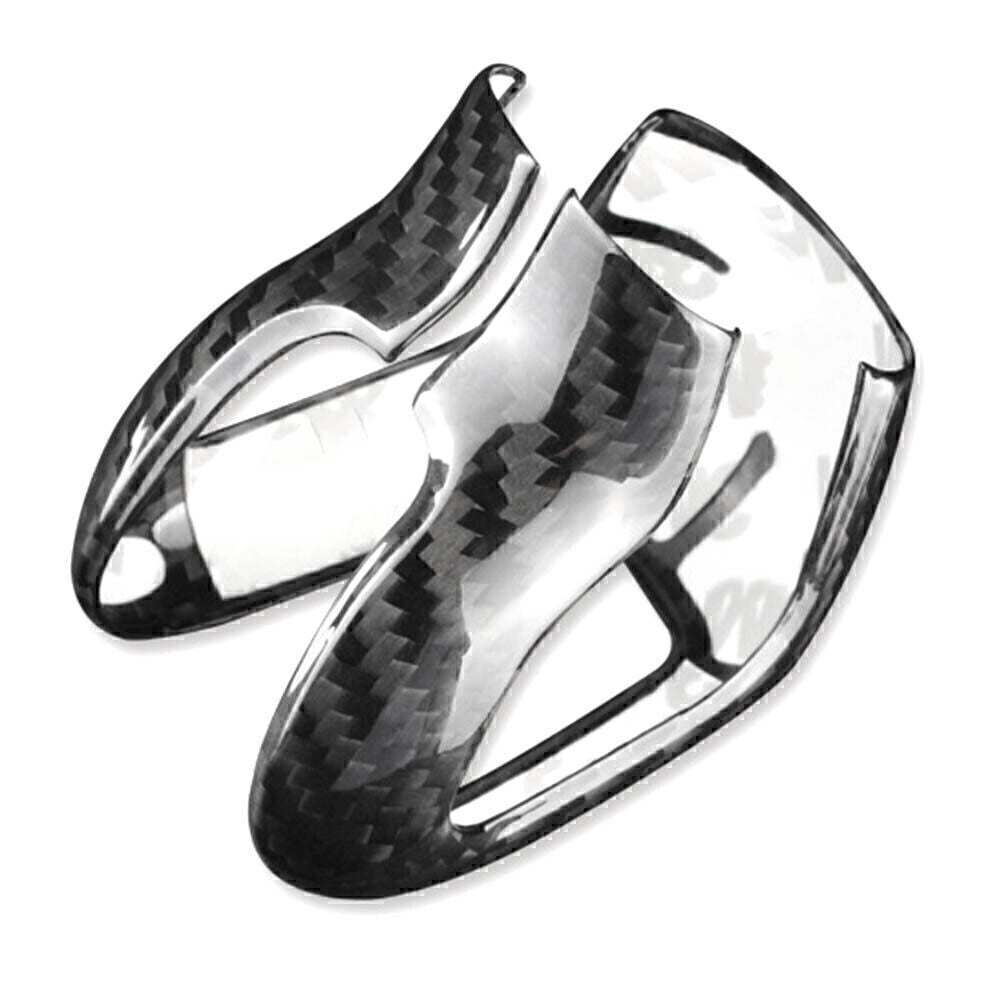 Black Carbon Fiber Gear Shift Knob Cover Trim Fit for Volvo XC60 XC90 S60 S90 V60