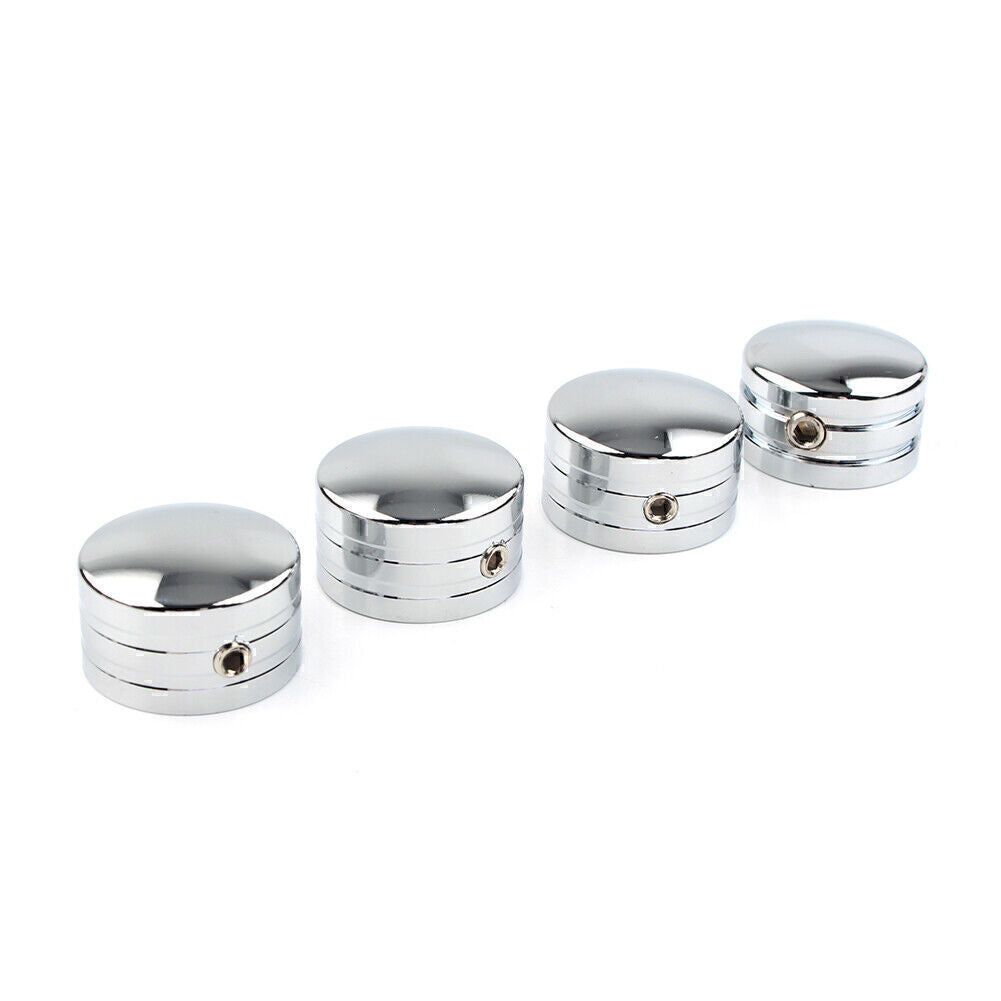 4pcs Spark Plug Head Bolt Cap Cover Plug Chrome for Harley Twin Cam Models 99-17