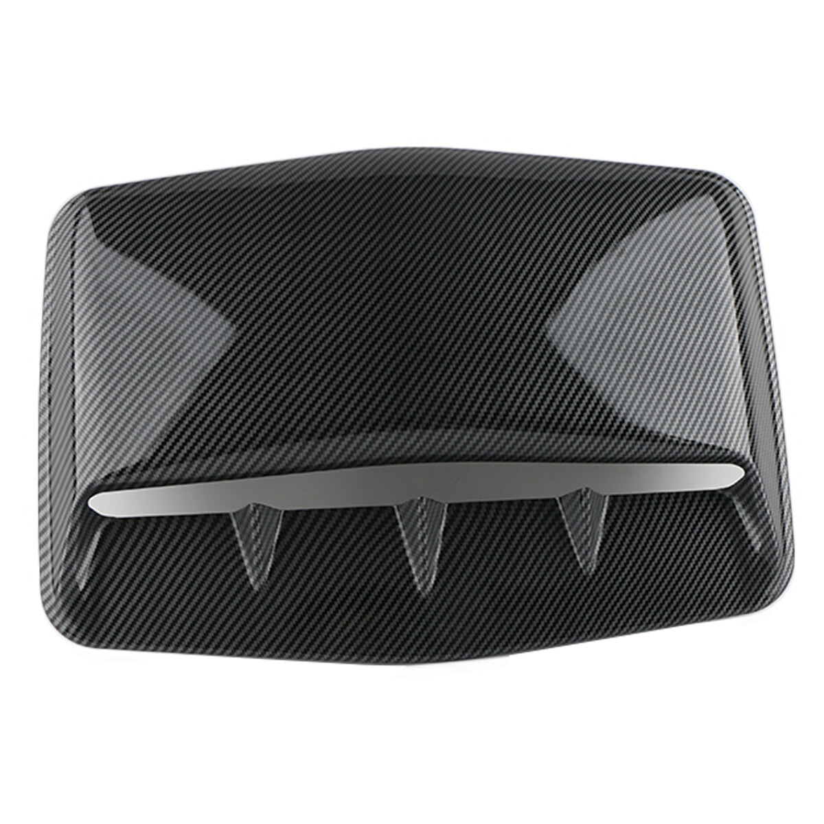 Carbon fiber universal automotive hood vent intake spoon cap decorative cover