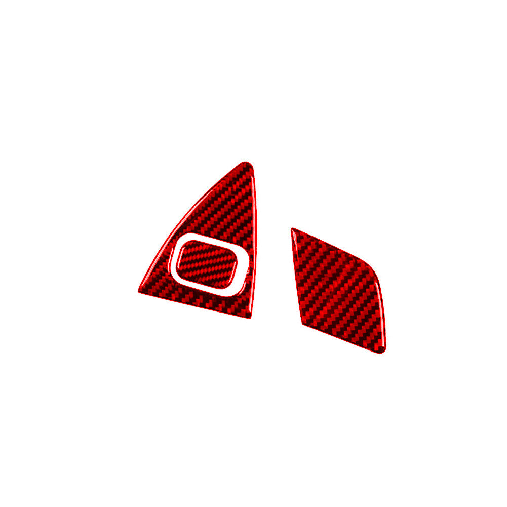 8Pcs Red Carbon Fiber Door Panel Cover Trim For Land for Range Rover Sport 2014-2017 v
