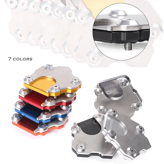 CNC Motorcycle Side Stand Kickstand Plate Pad Universal for Motorcycle Q