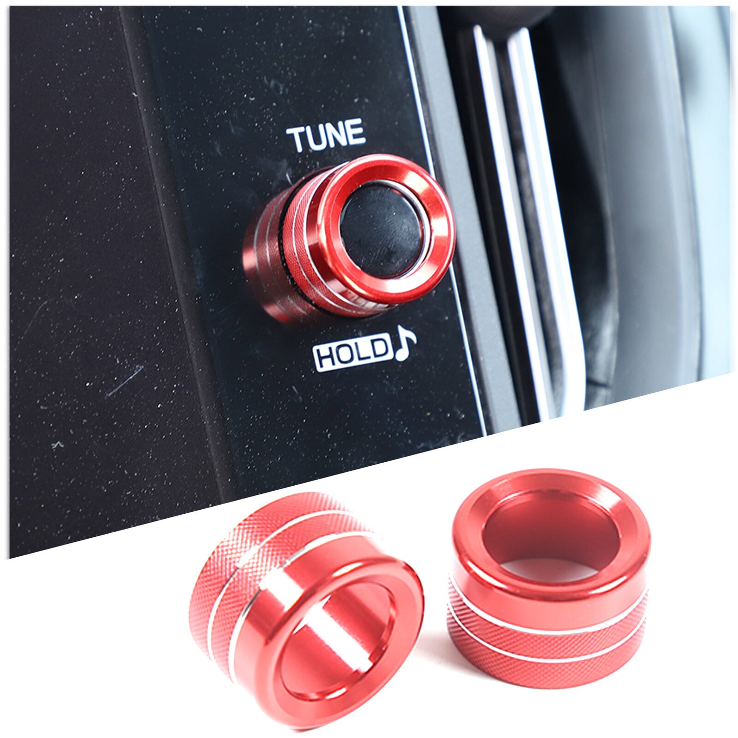 Carbon fiber steering wheel switch button frame decoration suitable for Tundra 2016-2022- v