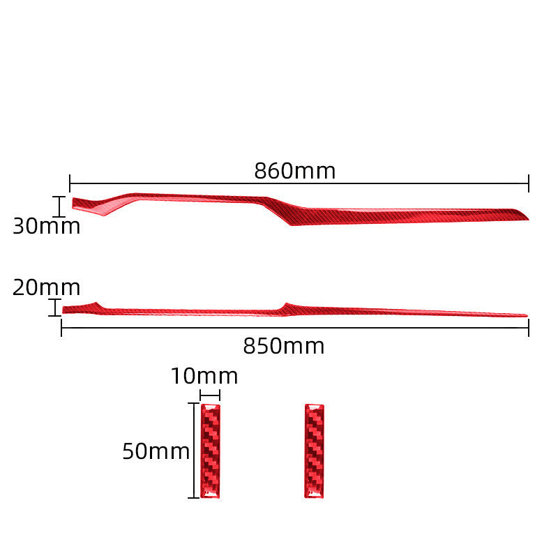 Red Gear Shift Knob Decoratiove Sticker Cover Trim For W204 W212 v