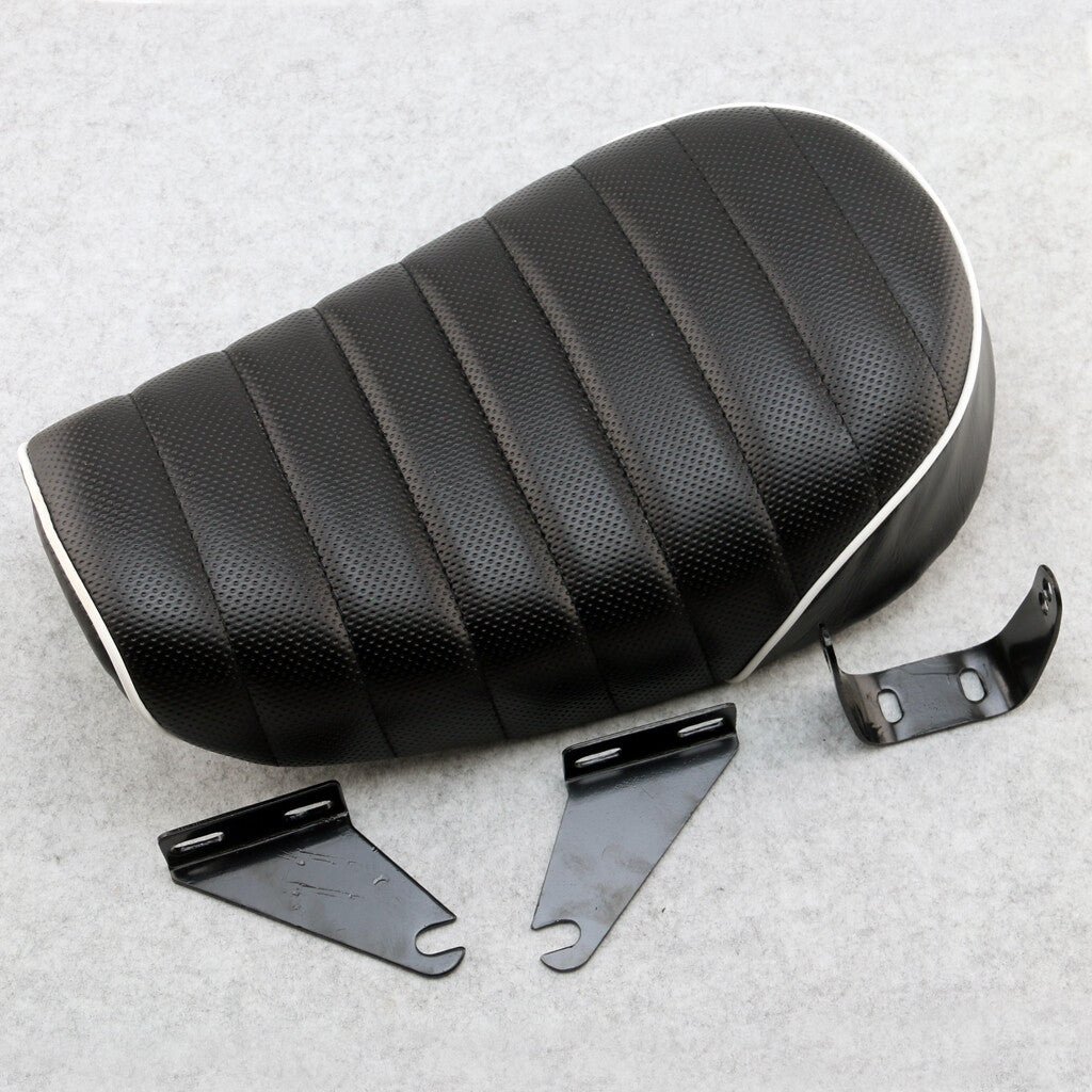Black with white border Leather for Seat for Honda Monkey Bike for Mini Trail 50cc Bike