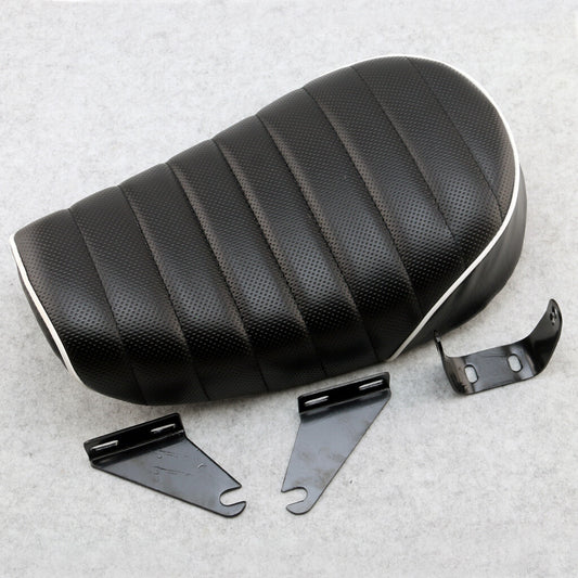 Black with white border Leather for Seat for Honda Monkey Bike for Mini Trail 50cc Bike