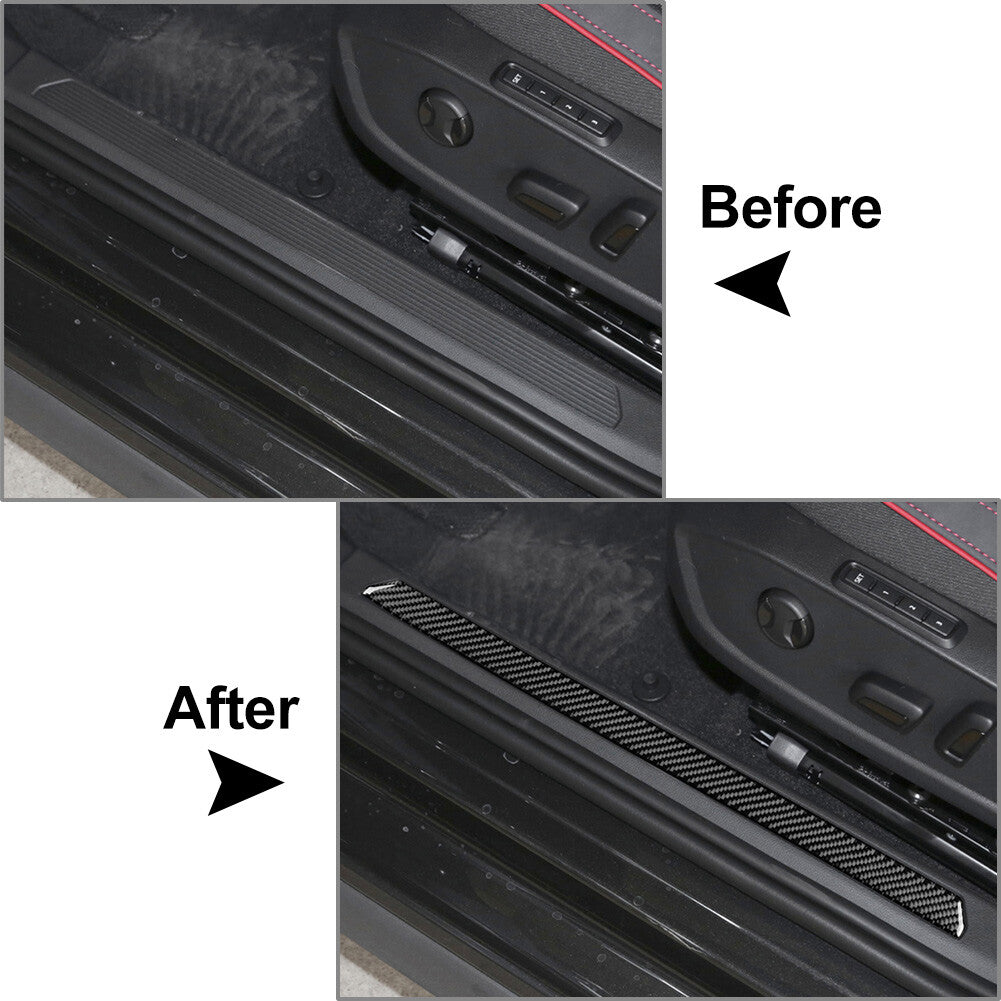 Door Sill Scuff Cover Scratch Protector Cover Trim FIT for VW for Golf 8 MK8 2021-23 22