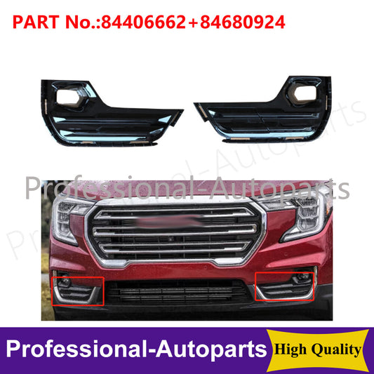 1Pair Front Left&Right Fog Light Bezel Cover Fit for GMC Terrain 2022-2024