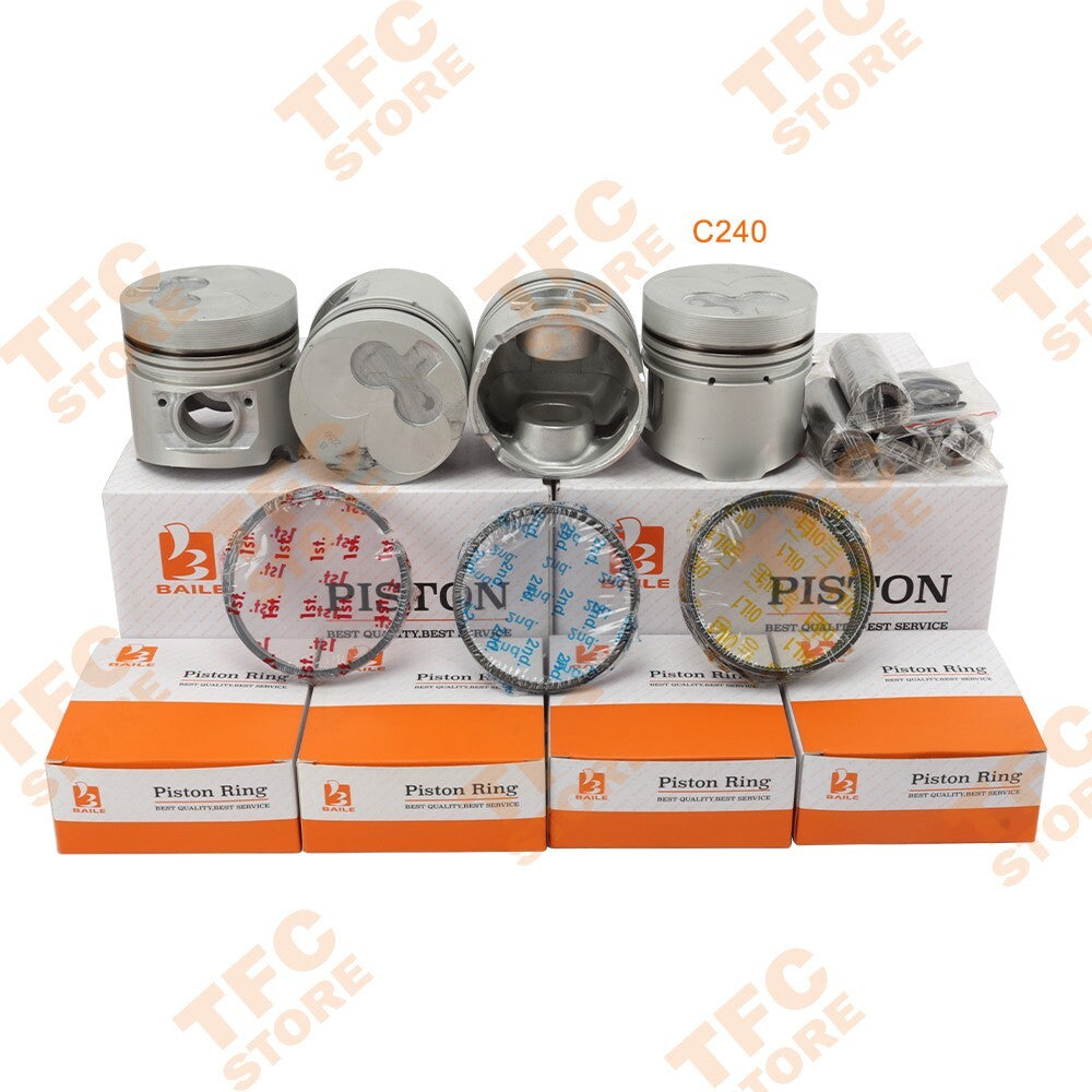 3 Cylinders STD Piston Set  Rings Kit for Isuzu C240 Engine New
