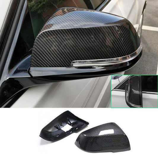 Fit for BMW X1 2014-2015 Dry Carbon Fiber Exterior Rear View Mirror Cover Trim