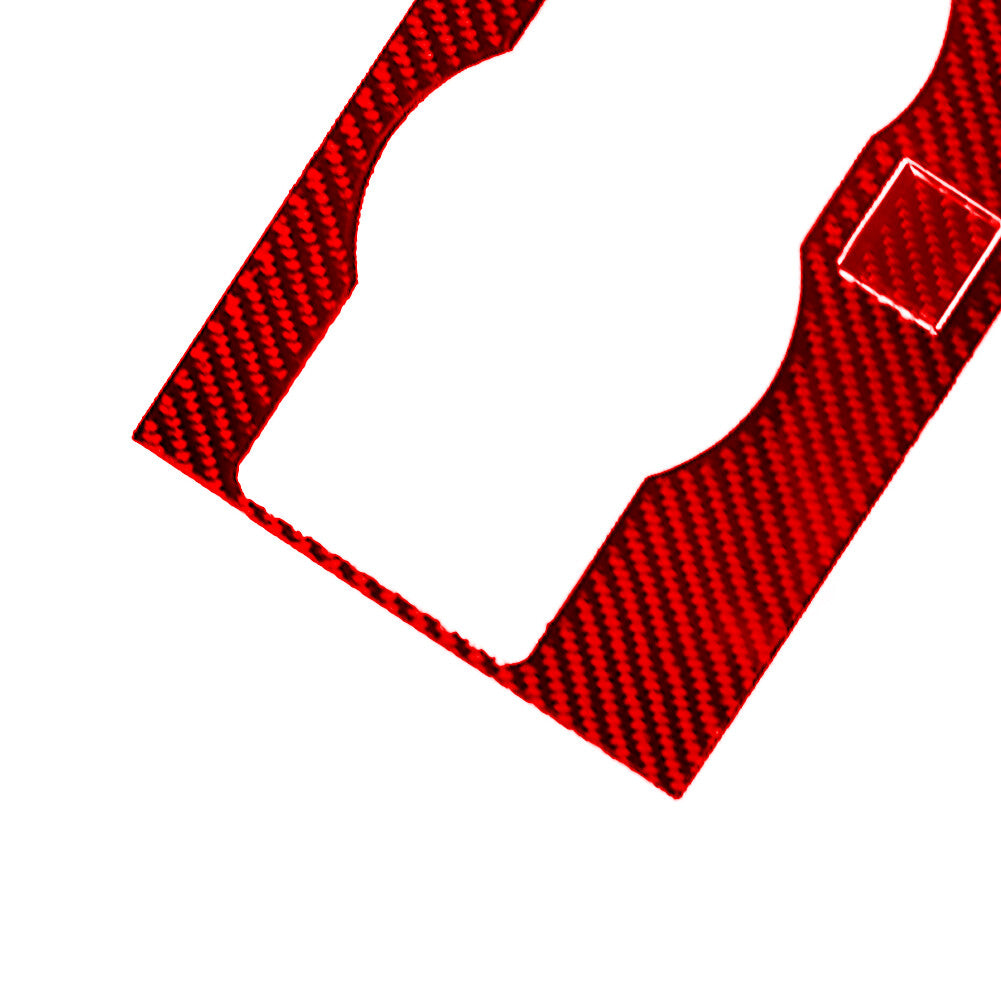 Red Carbon Fiber Fuel Tank Cap Sticker Cover Trim For 718 2016-2022 v