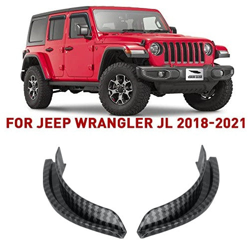 2-Piece for Jeep for Wrangler Gladiator Carbon Fiber Style Drainage Extension Kit n