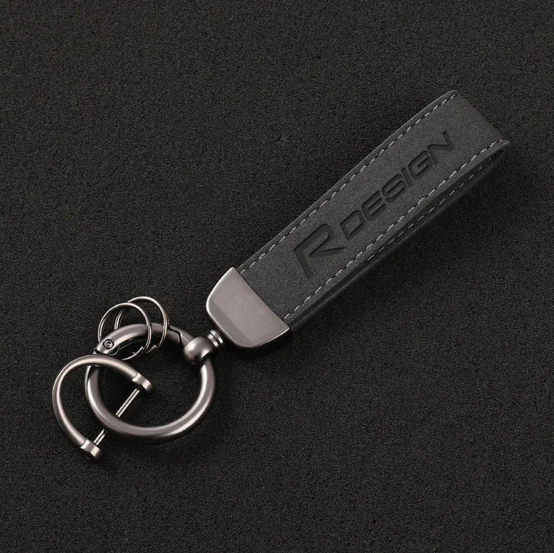 Black car keychain/leather key ring for Alfa Romeo Giulietta Giulia GT 147 156