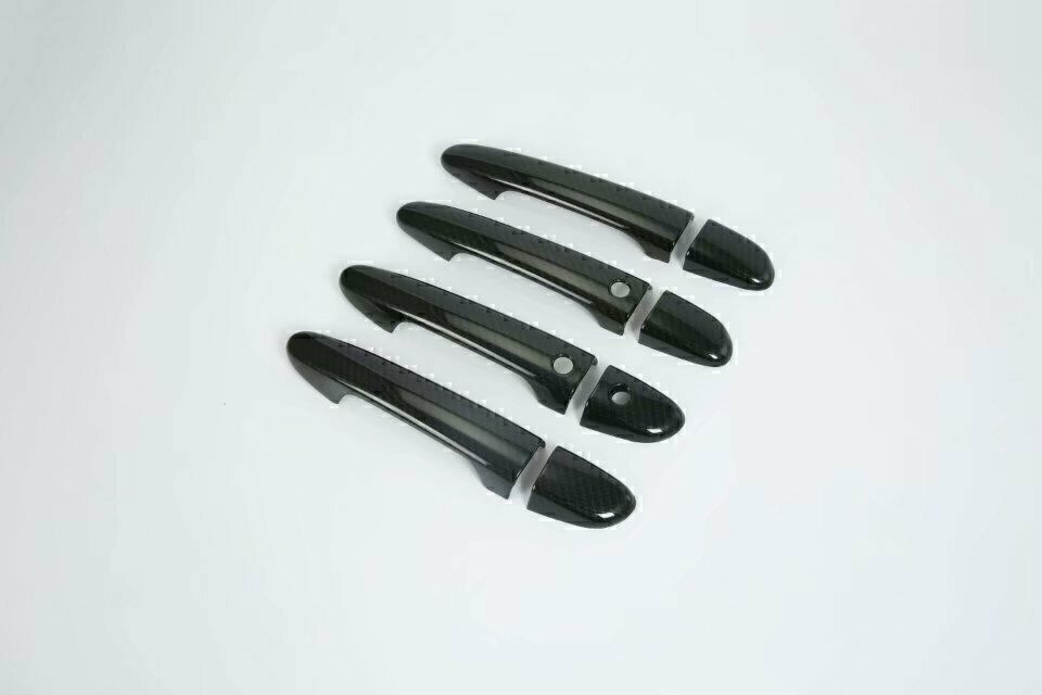 12P for Mazda CX-5 CX5 2017-24 Carton Fiber Outside Door Bowl Handle Cover Trim