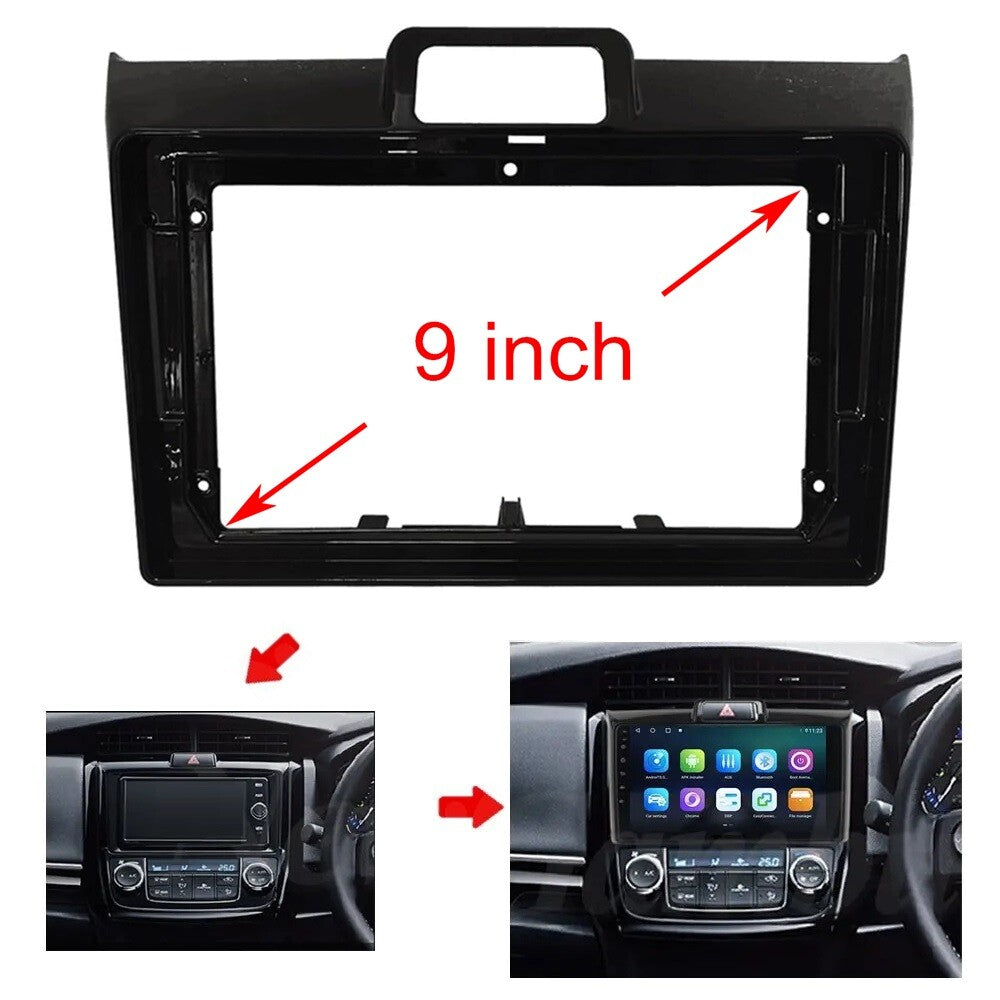 Dual-din 9-inch Fascia car radio panel for Corolla Axio 2015 stereo frame - n