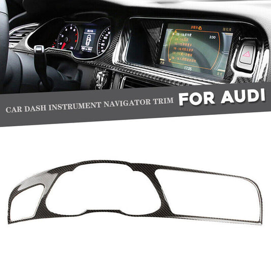 Carbon Fiber Inner Dash Instrument for Navigator Trim Cover for Audi A4 A5 2013-16