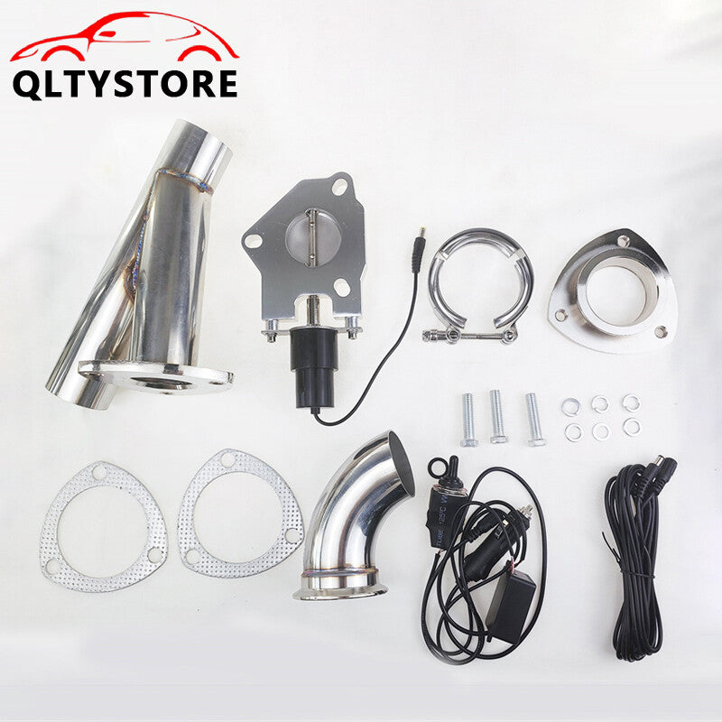 2'' Electric Exhaust Valve Y Header Pipe Kit Manual Control with Manual Switch Q