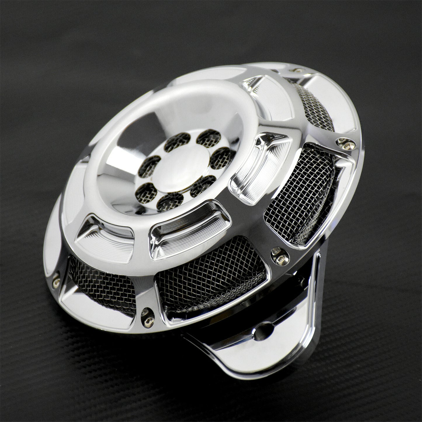 CNC Chrome 110 Decibel Horn Speaker Fit for Harley Dyna 1999-2017 Softail 00-17