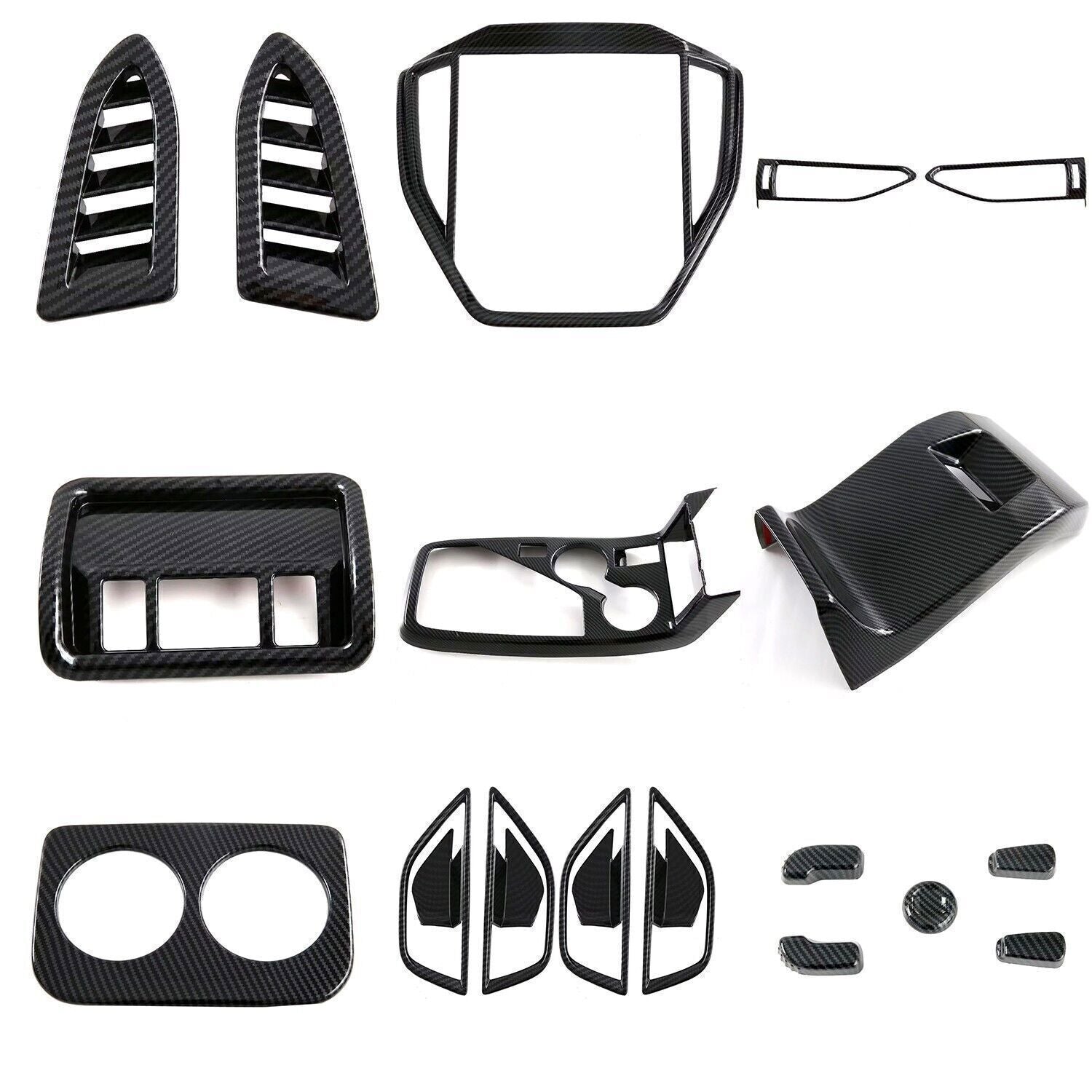 for Subaru Crosstrek 2024-2025 ABS Carbon Car Interior Dash Kit Full Set Cover n