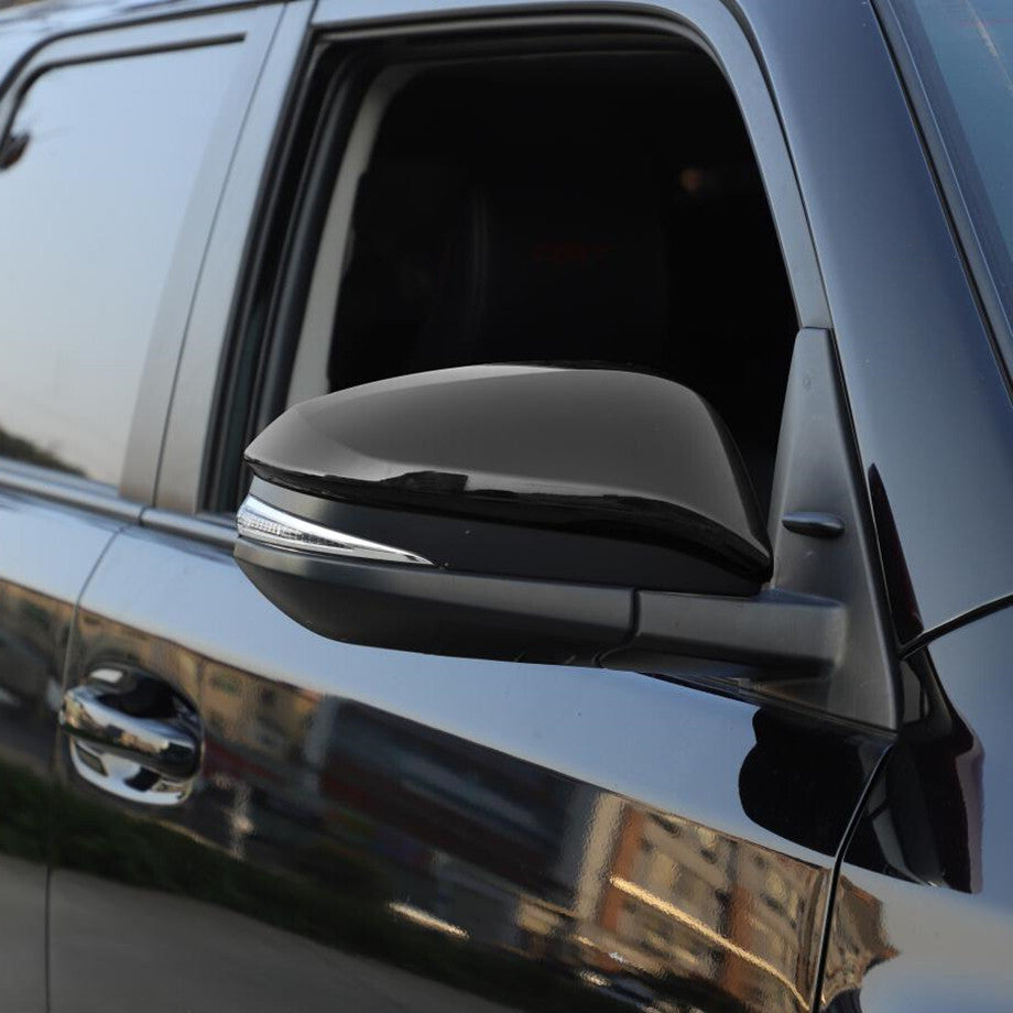 For 2017-2023 4Runner Gloss Black Side Rearview Mirror Frame Cover Trim2* v
