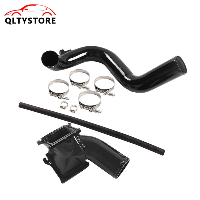 Intercooler Y-Bridge Kit Cold Air Intake for Chevrolet 2006-2010 GM 6.6L Black