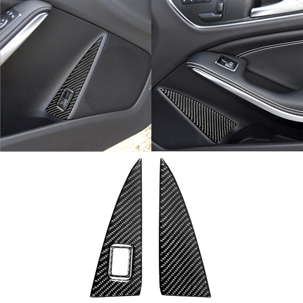 Carbon Fiber Driver Side Door Lift Switch Cover Trim For Explorer 2020-2023 v