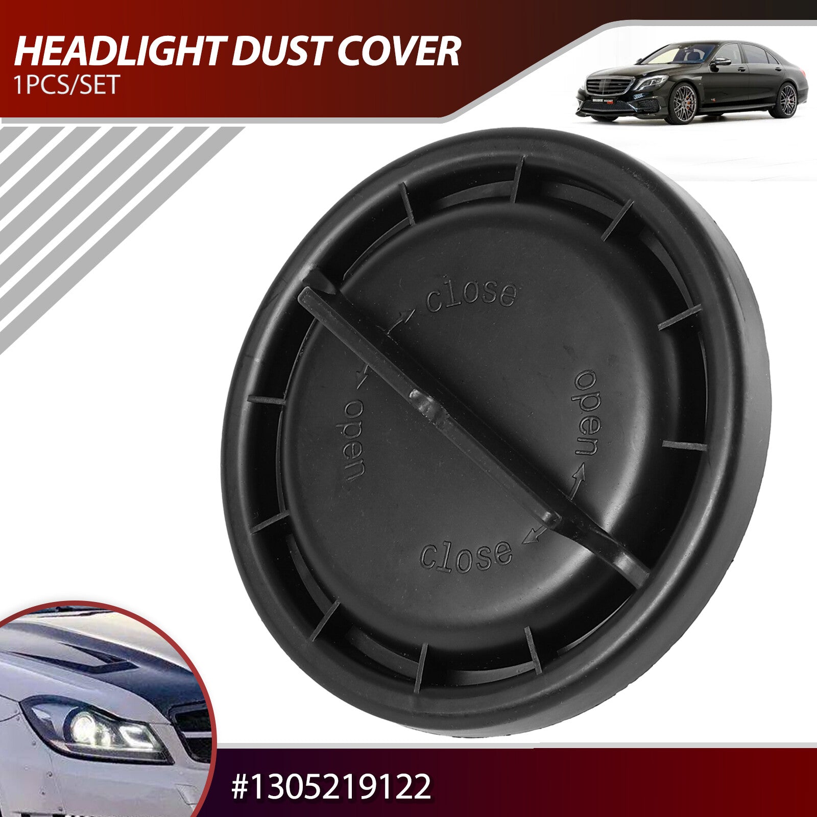 Headlight Cap Bulb Dust Cover fits for Mercedes W204 W171 W212 W222 1305219122