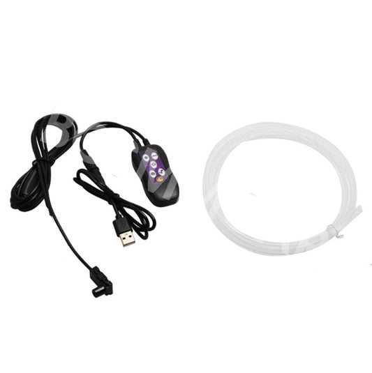 Car Atmosphere Lamp RGB Multiple Modes Light Strip Button Control Accessories Q