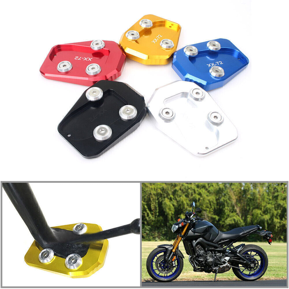 for Yamaha MT-09 MT09 2013-2016 Kickstand Foot Side Stand Extension Enlarger Pad Q