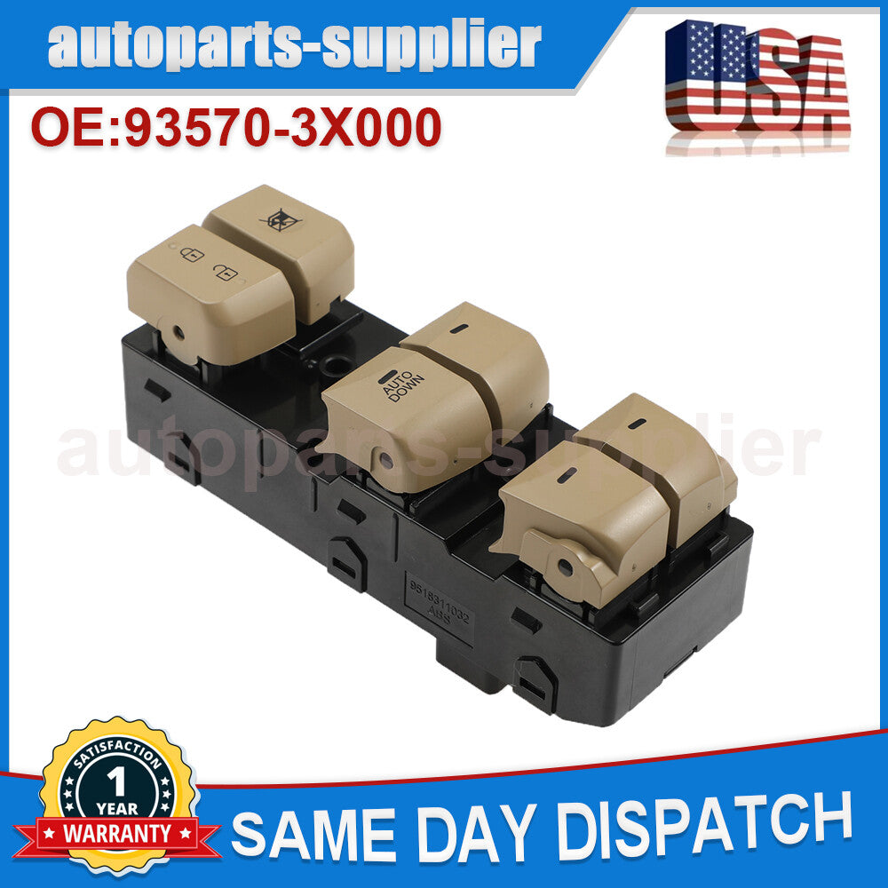 Beige main door and window power switch 93570-3X000, suitable for Hyundai for Elantra 2011-2015.
