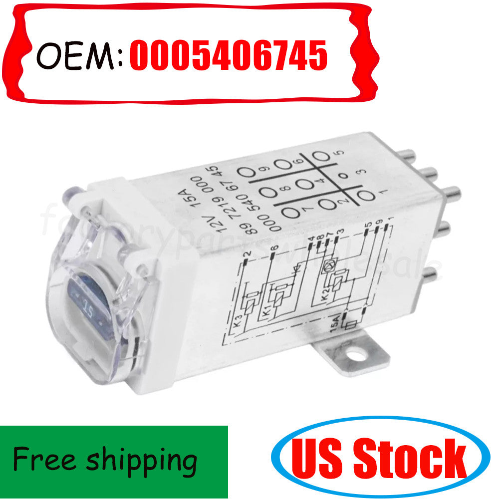 1pc 0005406745 Overload Protection Relay for Mercedes W124 W202 300E 300CE New n