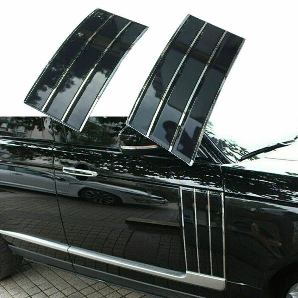 Door Side Fender Vents Molding Cover Trim for Range Rover Vogue L405 13-22 Black
