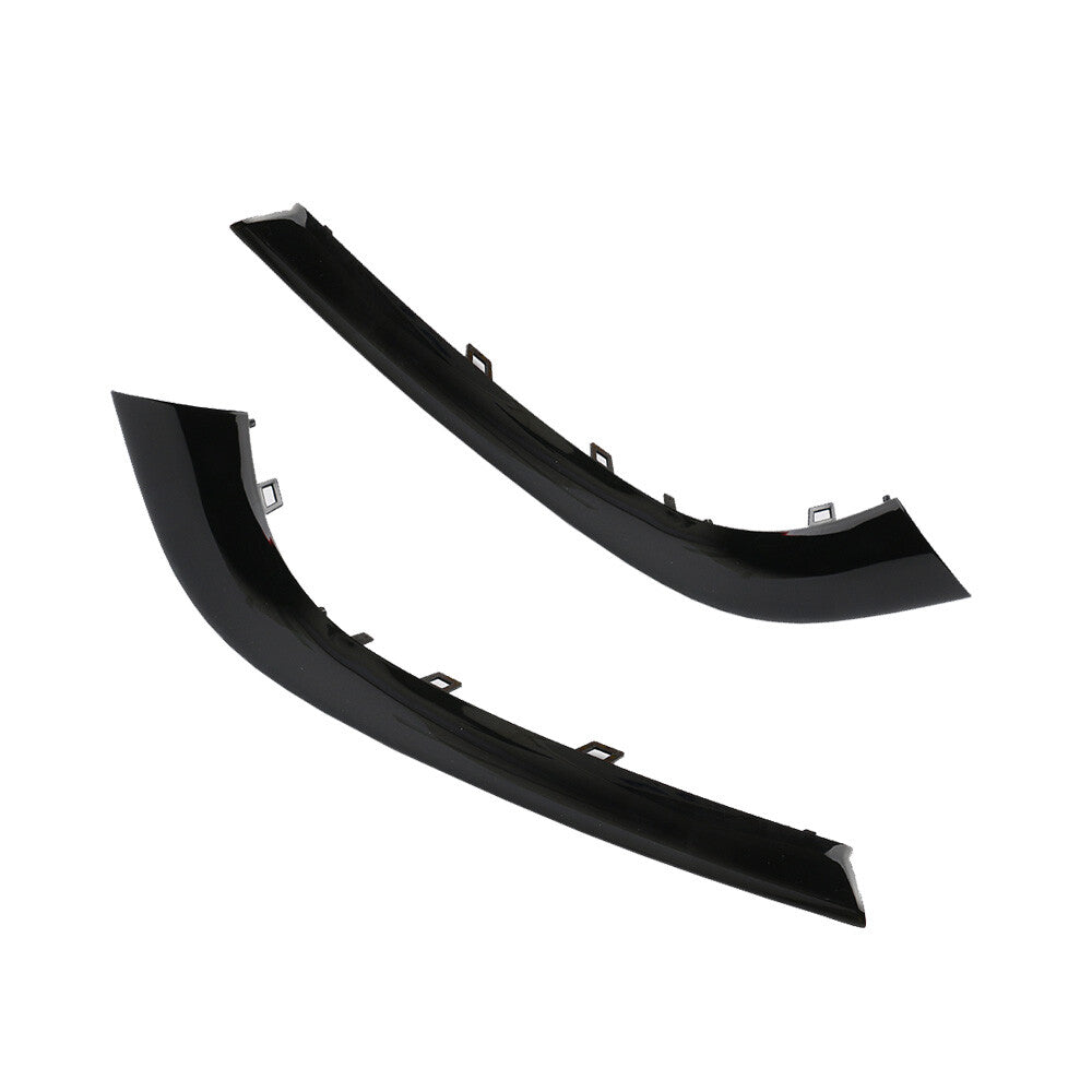 2Pcs Front Left  Right Bumper Molding Trim for Jaguar for XF 2012-2015 Black