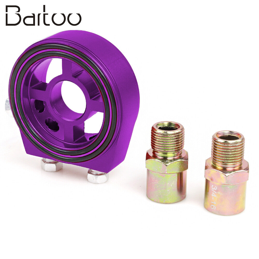 M20X1.5 Temp Pressure Cooler Gauge Oil Filter Sandwich Plate Adapter Sensor Q