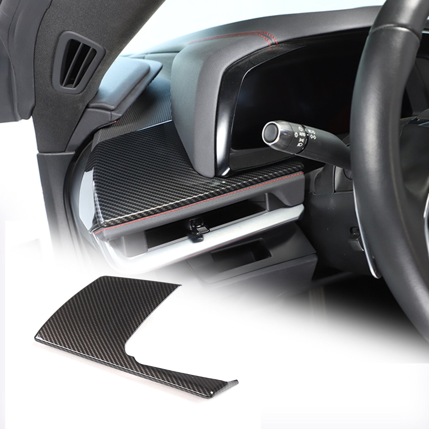 ABS carbon fiber for seat adjustment button cover trim for Subaru WRX 2021-2023
