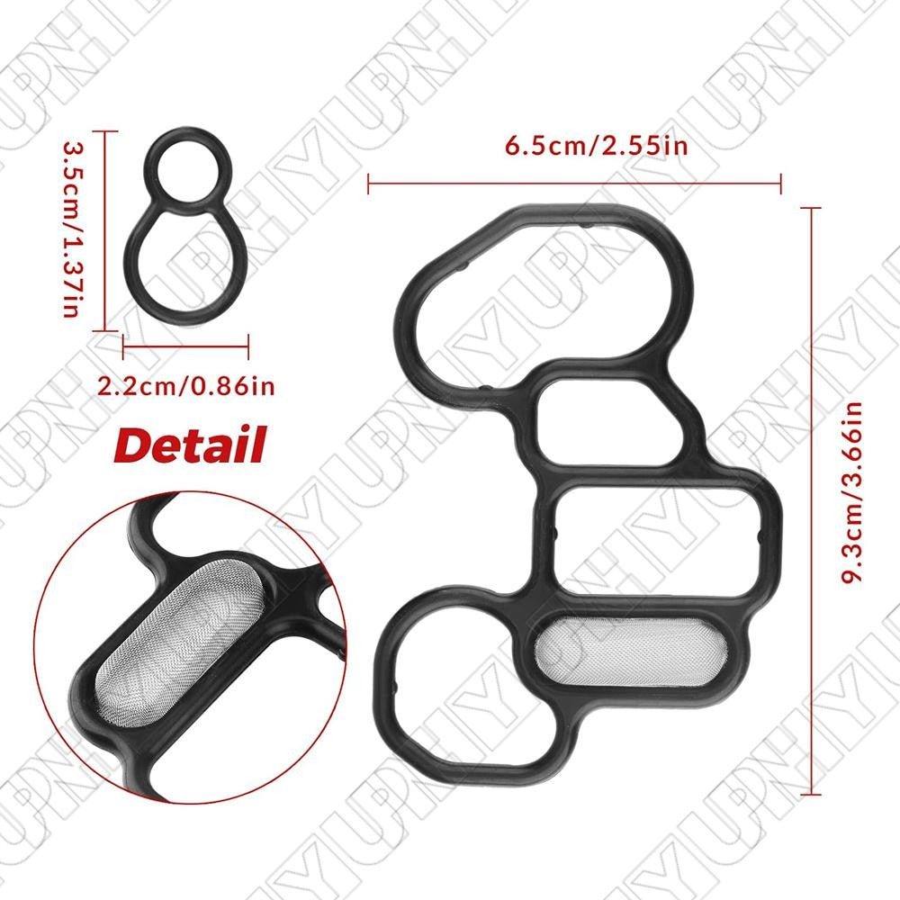 for Honda Oil Filter Housing Adapter Gasket Valve Seal 36172P8AA01, 15825P8AA01 Q