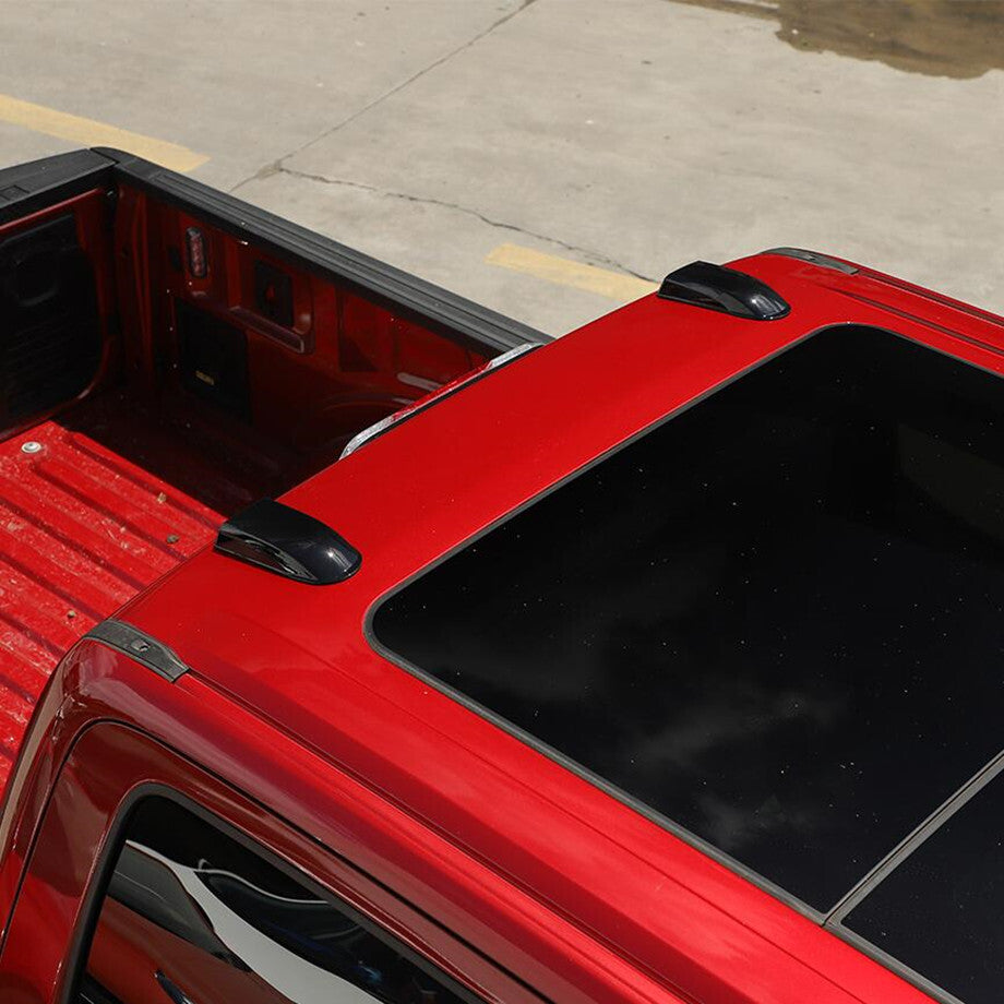 For 2021-2023 F150 Gloss Black Roof Antenna Base Cover Trim Bezel 2P v
