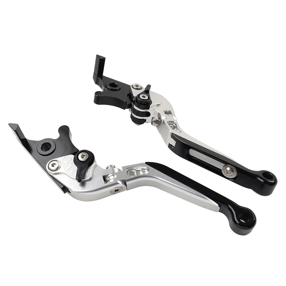 CNC Folding Extendable Brake Clutch Levers for Honda VFR1200/F 2010-2014 Silver