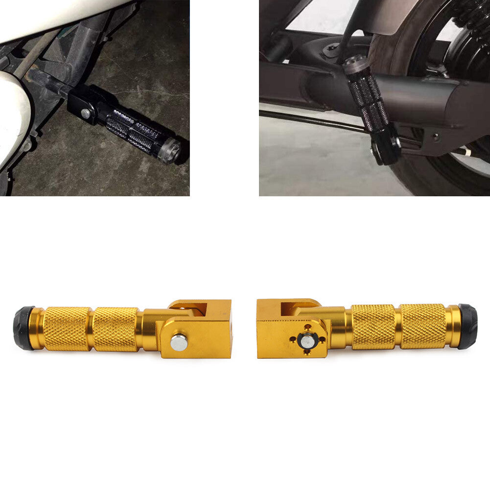 for YAMAHA for Suzuki for Kawasaki Universal M8 Footpegs Folding Passenger Foot Pegs