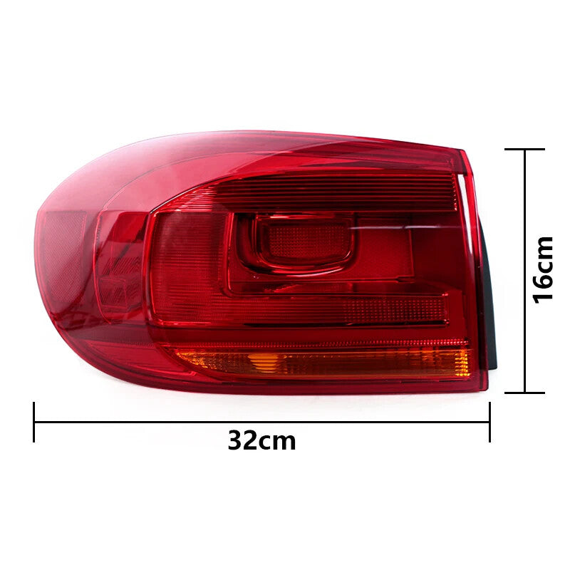 Left Car TailLight Cover for Volkswagen for Tiguan 2012-2017 Rear Lamp Without bulb