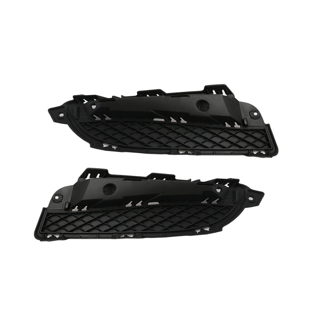 2Pcs Front Bumper Lower Grille Outside Cover Black for Jaguar for XF 2012-2013 LHRH