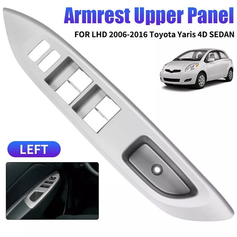 FOR 2007-2010 YARIS 4D SEDAN MASTER POWER WINDOW SWITCH BEZEL TRIM SILVER New n