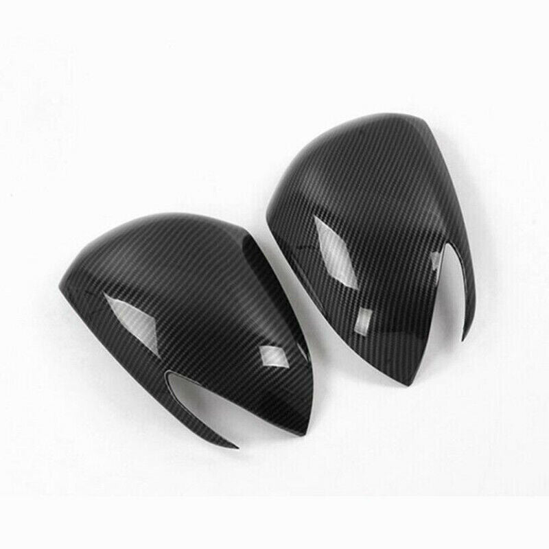 for Hyundai Santa Fe 19-22 Carbon Fiber Side Door Rearview Mirror Cover Trim Cap