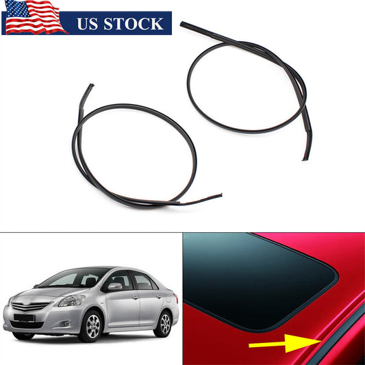 Pair Car Roof Drip Moulding Side Left+Right For 2007-2011 for Toyota Yaris Hatchback Q