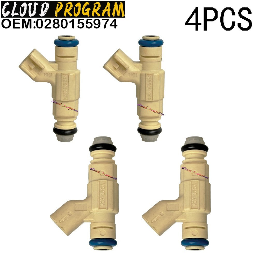 4pcs 0280155974 Fuel injector For Focus 2.0L 2000-2001 YS4Z-AA YS4Z9F593AA n