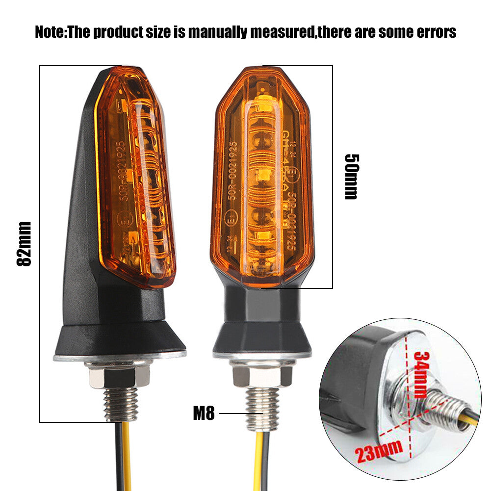 2pcs Motorcycle LED Turn Signal Light Blinker Indicator for Honda for Yamaha for Harley